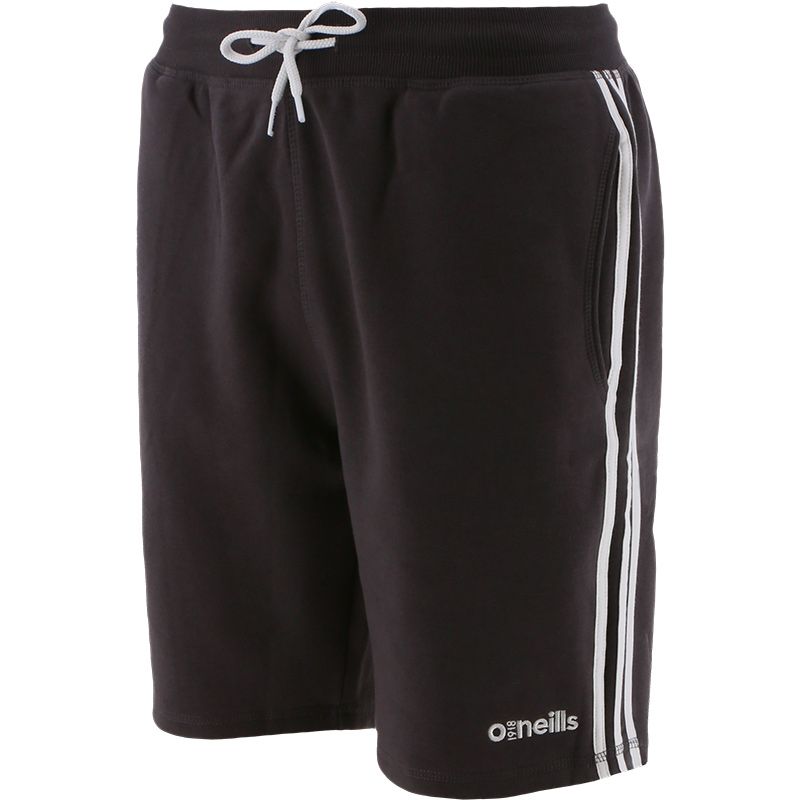 Dark Grey Kid's Fleece Shorts with two pockets and White stripes on the sides by O'Neills.