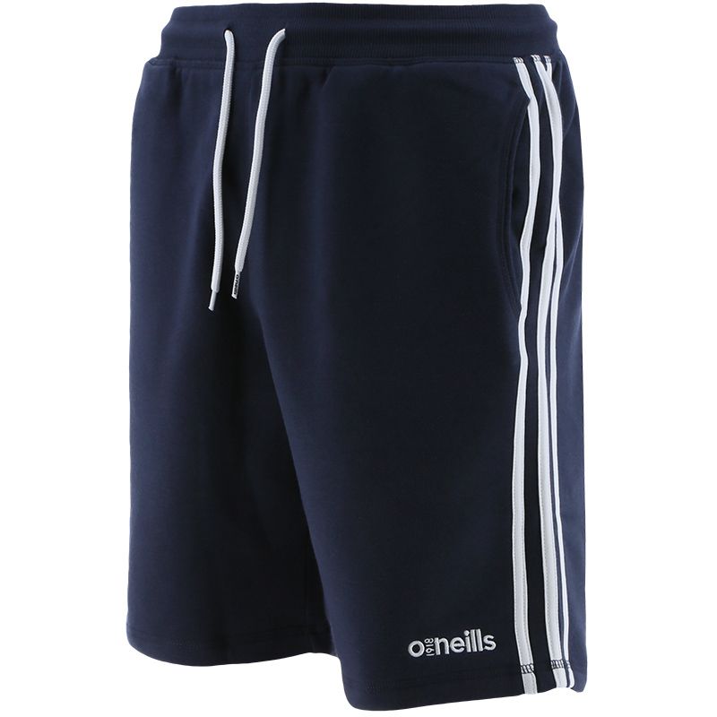 Navy Kids' Trigger fleece shorts with a drawcord waist and two side pockets from O'Neills
