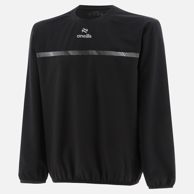 O’Neills Kids' Tropical Windcheater in Black – Lightweight Windproof Jacket