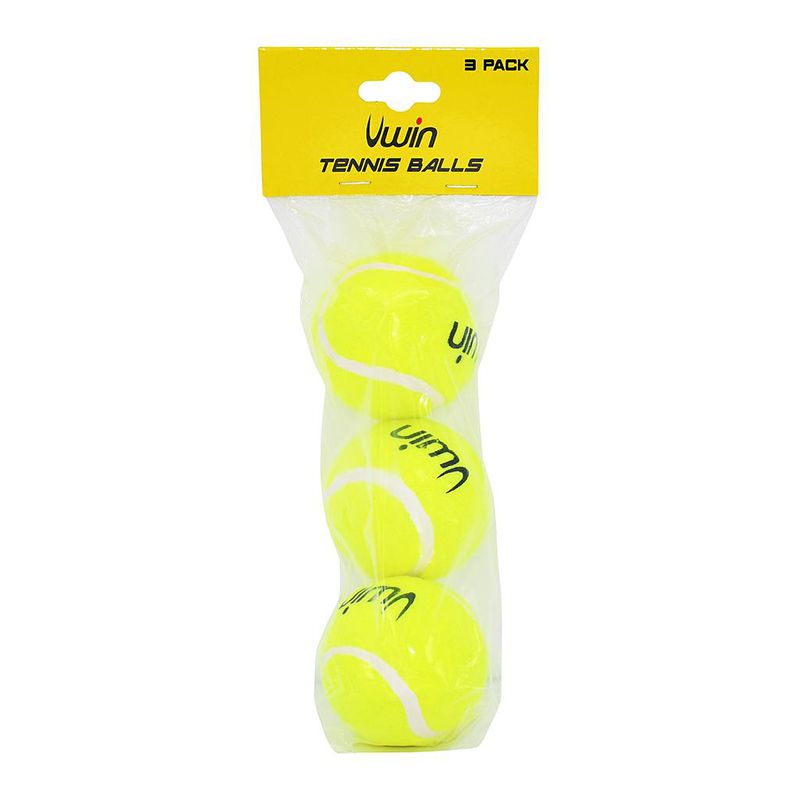 green UWIN mid bounce tennis balls from O'Neills