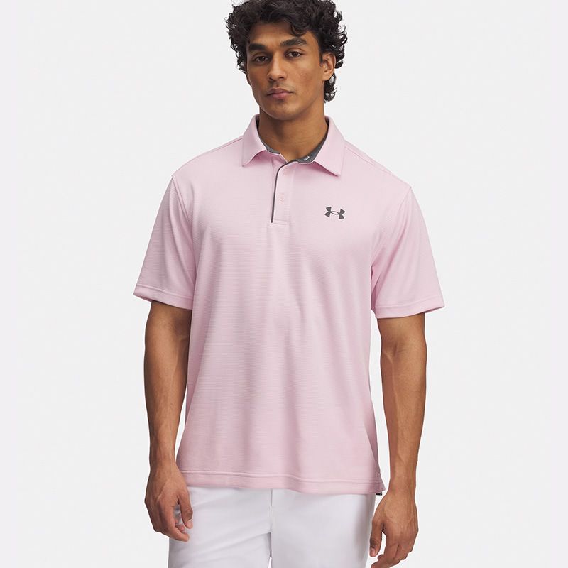 Pink Under Armour Men's UA Tech™ Polo from O'Neills