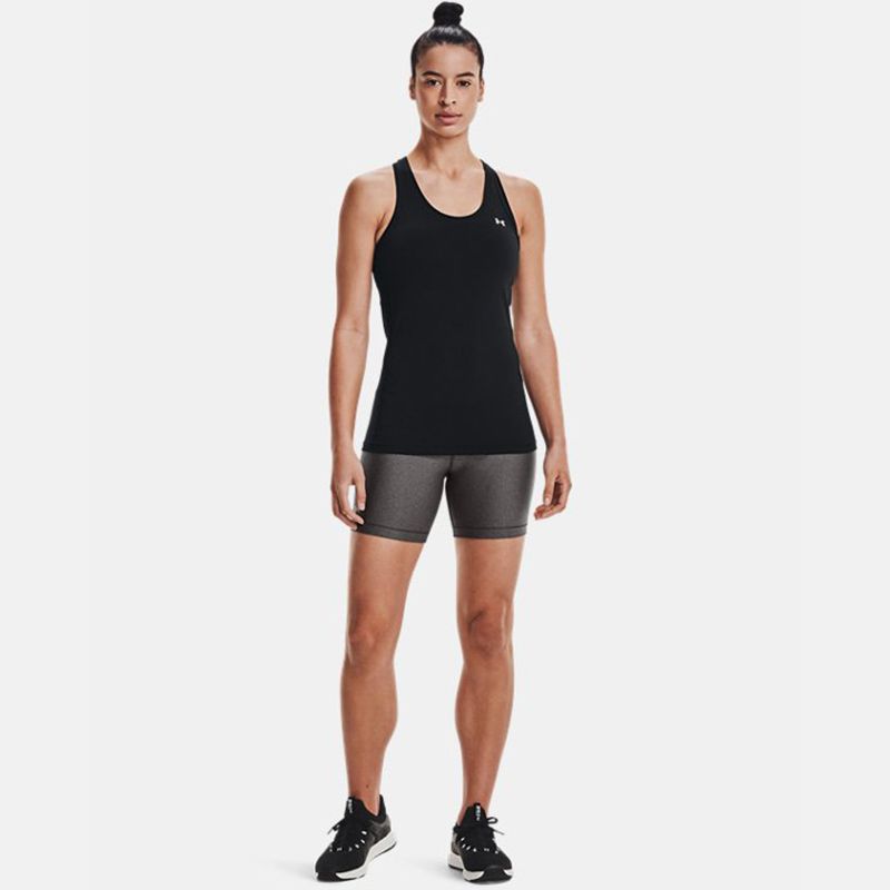 Black Under Armour Women's HeatGear® Armour Racer Tank, with a Classic racer back from O'Neill's.