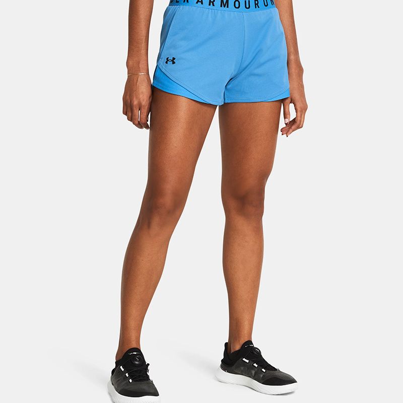 Blue Under Armour Women's UA Play Up Shorts 3.0 Twist from O'Neill's.