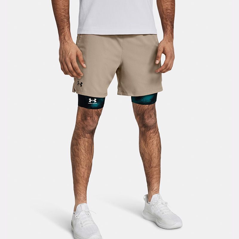 Khaki Under Armour Men's Vanish Woven 6'' Shorts from O'Neills