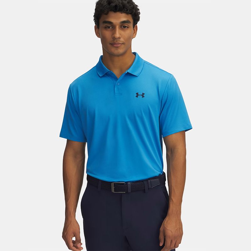 Blue and Navy Under Armour Men's UA Matchplay Polo from O'Neills