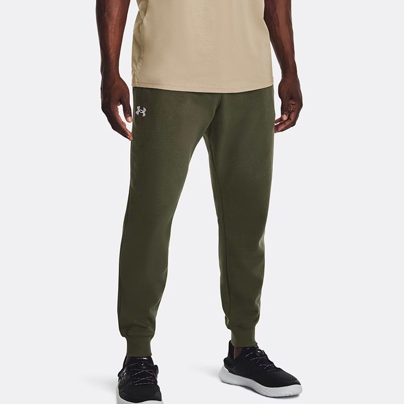 Green Under Armour Men's UA Rival Fleece Joggers from O'Neills