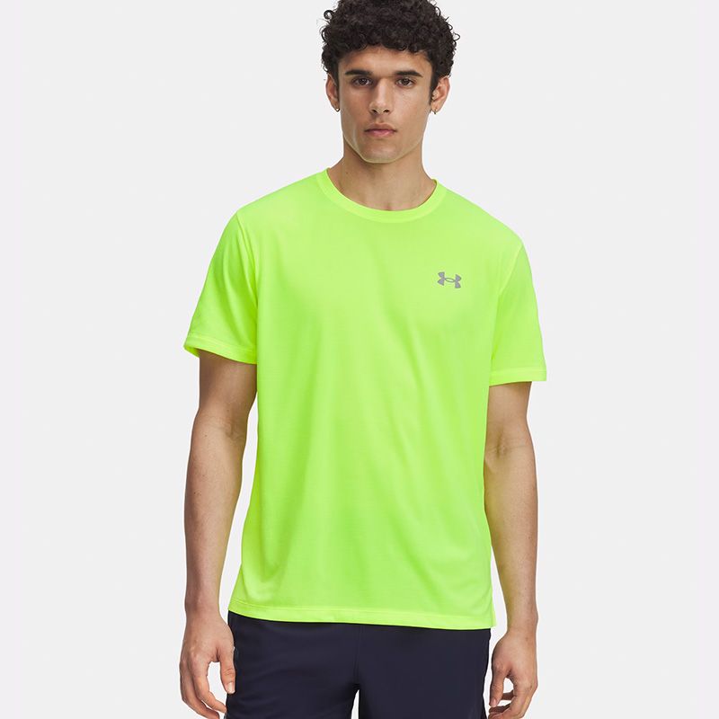 Yellow Under Armour Men's UA Launch T-Shirt from O'Neills