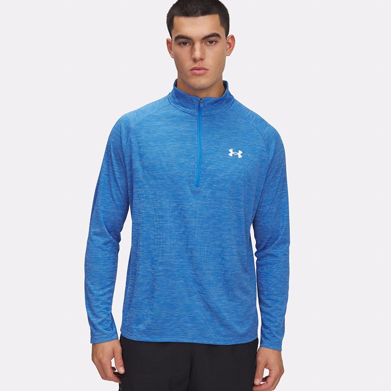 Blue Under Armour Men's UA Tech™ Textured Half Zip from O'Neills