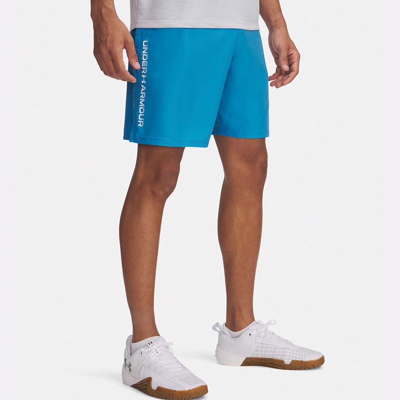 Blue Under Armour Men's UA Tech Woven Wordmark Shorts from O'Neills