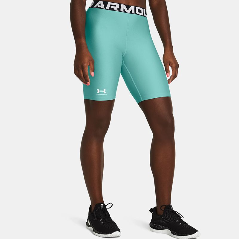 Green Under Armour Women's HeatGear® 8" Shorts from O'Neill's.