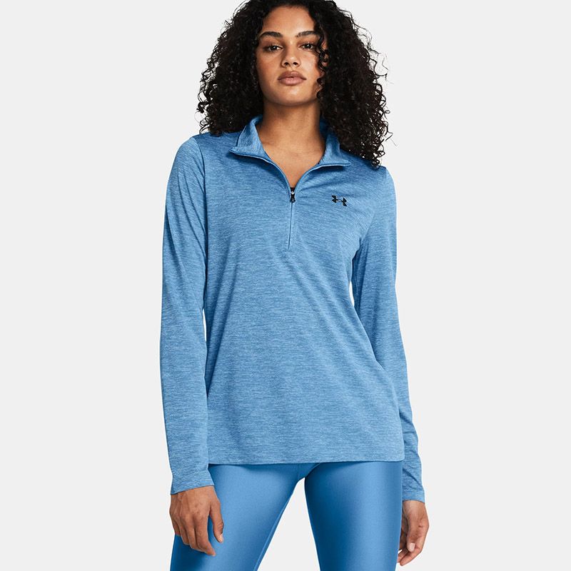 Blue Under Armour Women's UA Tech™ Twist ½ Zip from O'Neills
