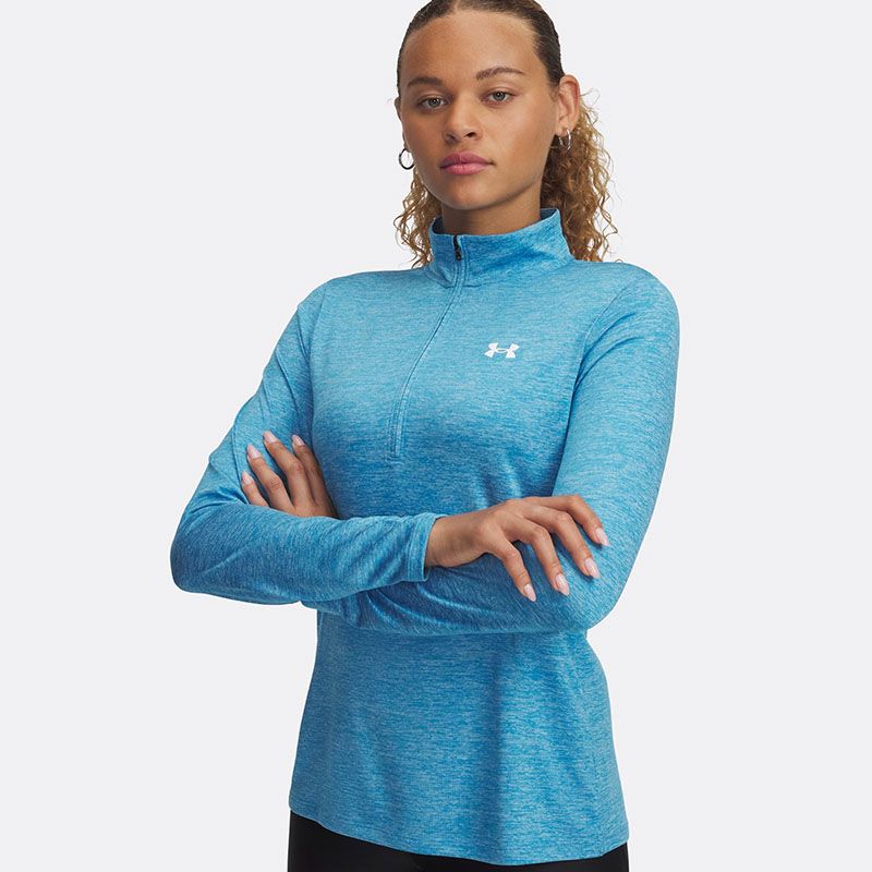 Blue Under Armour Women's UA Tech™ Twist Half Zip Top from O'Neills