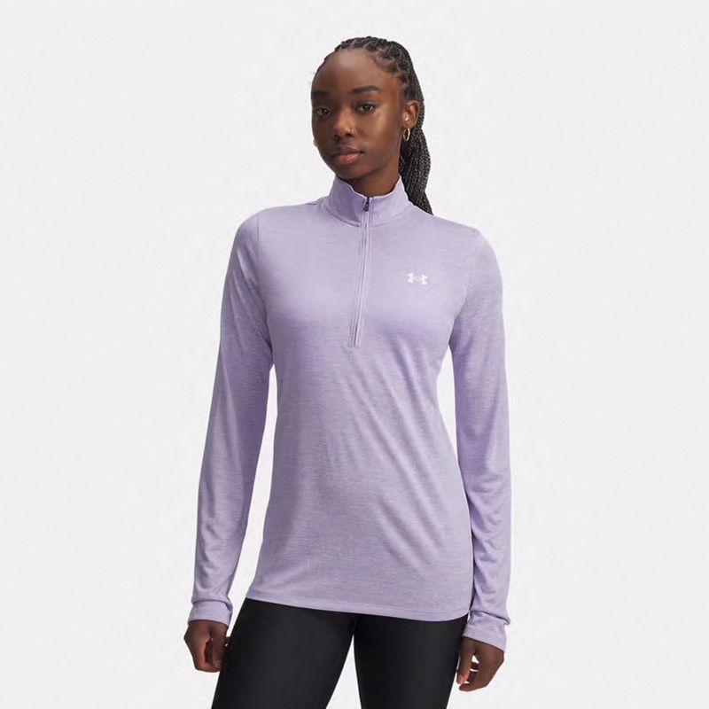 Purple Under Armour Women's UA Tech™ Twist Half Zip Top from O'Neills