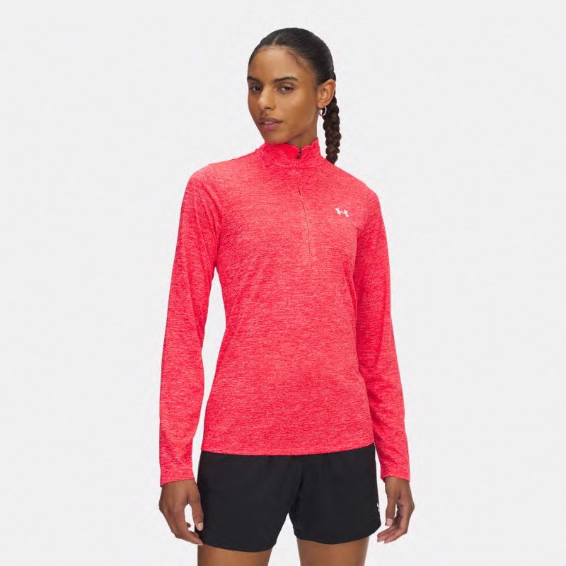 Red Under Armour Women's UA Tech™ Twist Half Zip Top from O'Neills