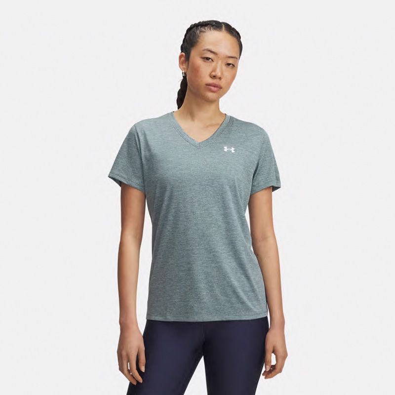 Blue Under Armour Women's UA Tech™ Twist V-Neck T-Shirt from O'Neills