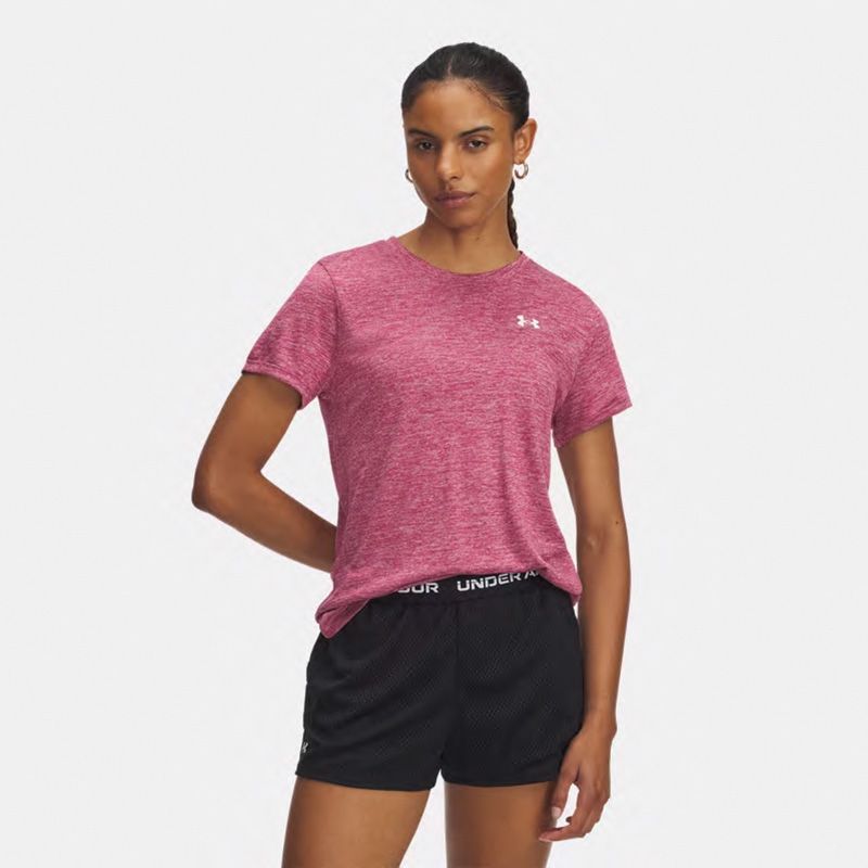 Pink and white Under Armour UA Tech™ Twist T-Shirt from O'Neills
