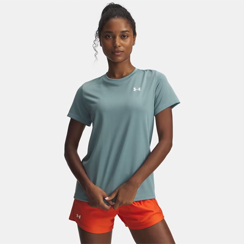 Grey and white Under Armour Women's UA Tech™ T-Shirt from O'Neills