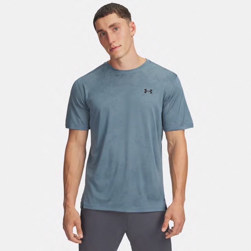 Jasper Blue Under Armour Men's UA Tech™ Vent Jacquard T-Shirt from O'Neills.