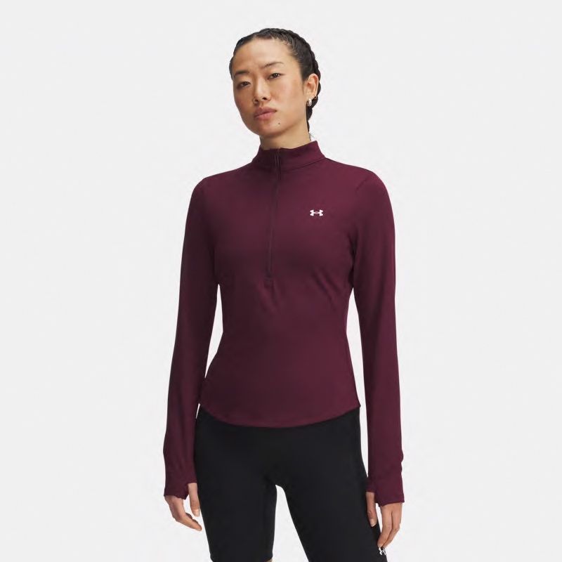 Maroon Under Armour Women's UA Motion Half Zip Top from O'Neills