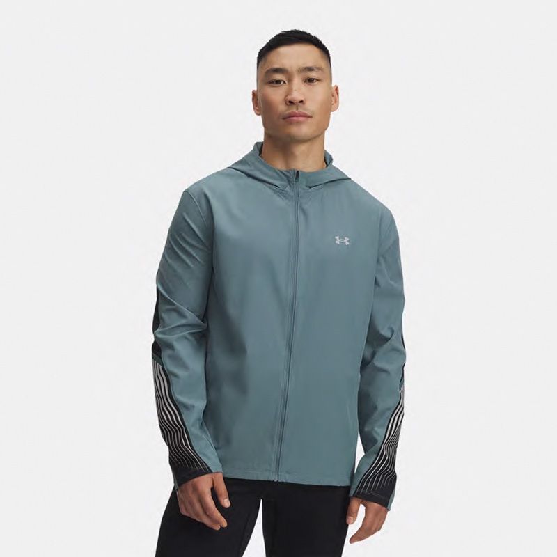 Jasper Blue Under Armour Men's UA Velociti Storm Hooded Jacket From O'Neills