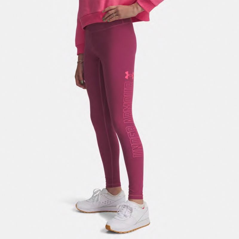 Fuchsia Dusk Under Armour Kids' UA Motion Leggings From O'Neills