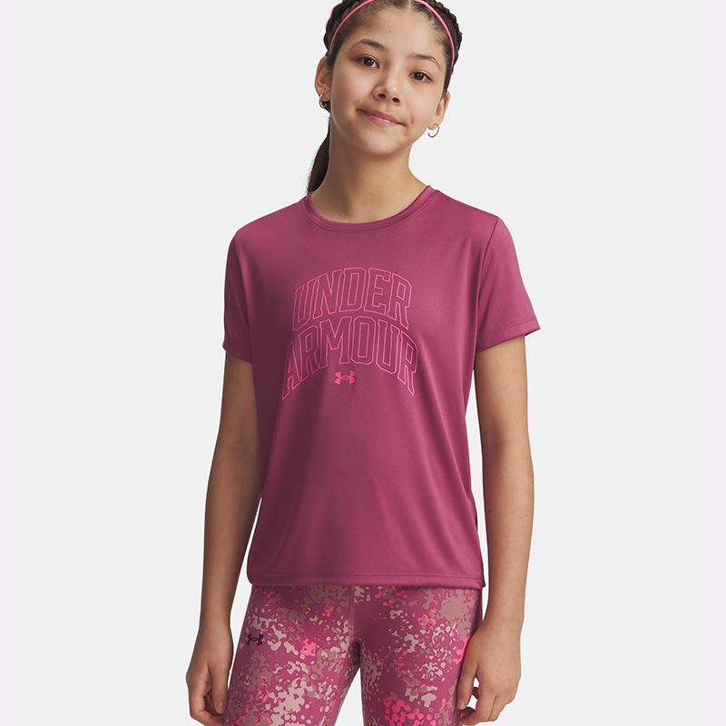 Kids' Under Armour Varsity Graphic T-Shirt Pink from O'Neills.