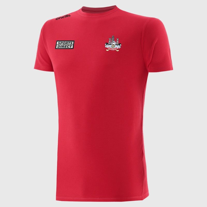Red Men’s Cork GAA Pima Cotton T-Shirt with ribbed crew neck collar by O’Neills.