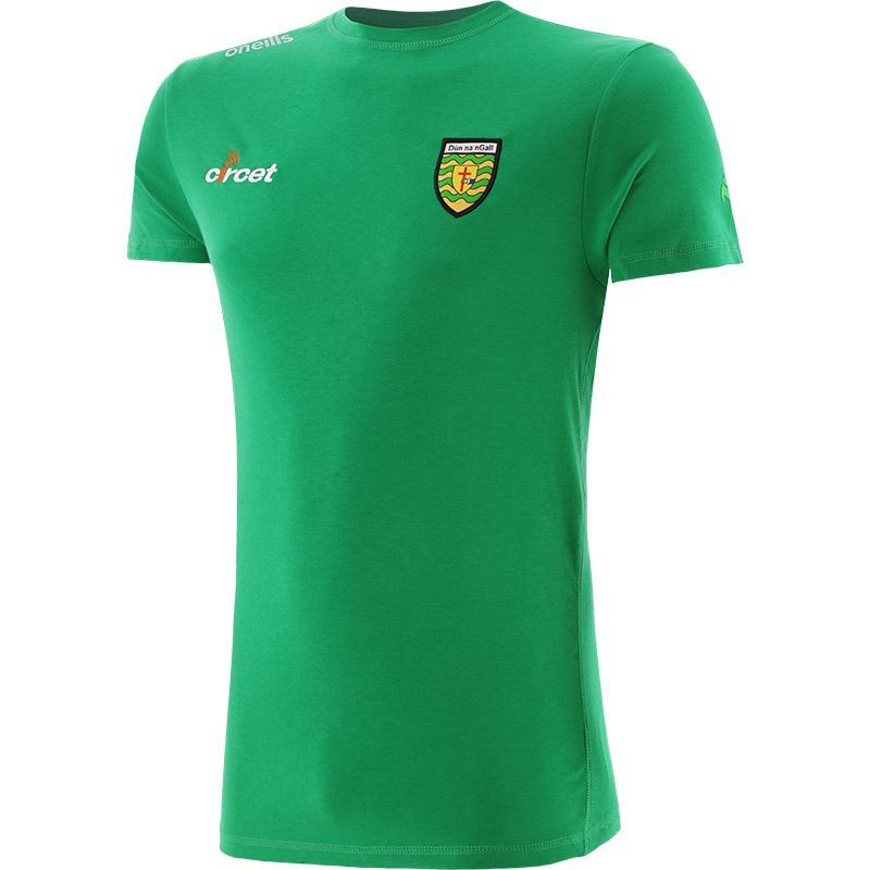 Green Men’s Donegal GAA Venture Pima Cotton T-Shirt with ribbed crew neck collar by O’Neills.