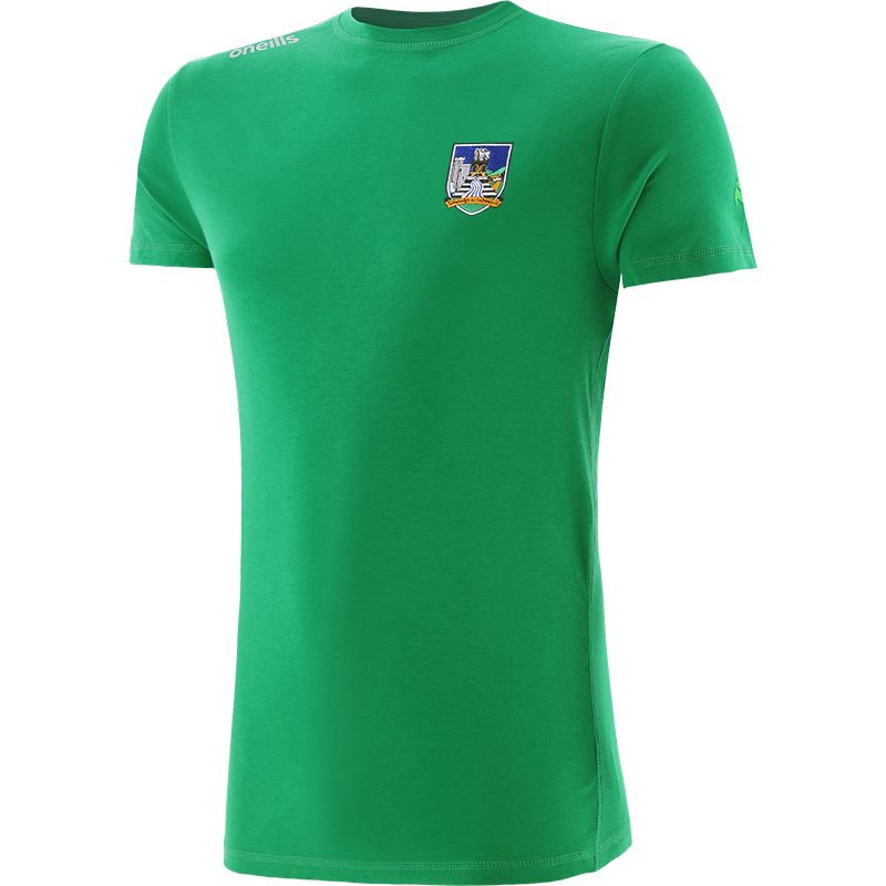 Green Men’s Limerick GAA Venture Pima Cotton T-Shirt with ribbed crew neck collar by O’Neills.