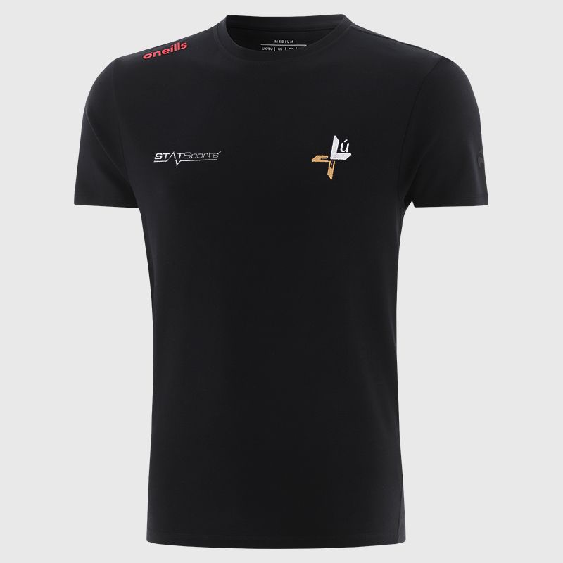 Black Louth GAA Men’s Venture Cotton T-Shirt by O’Neills.