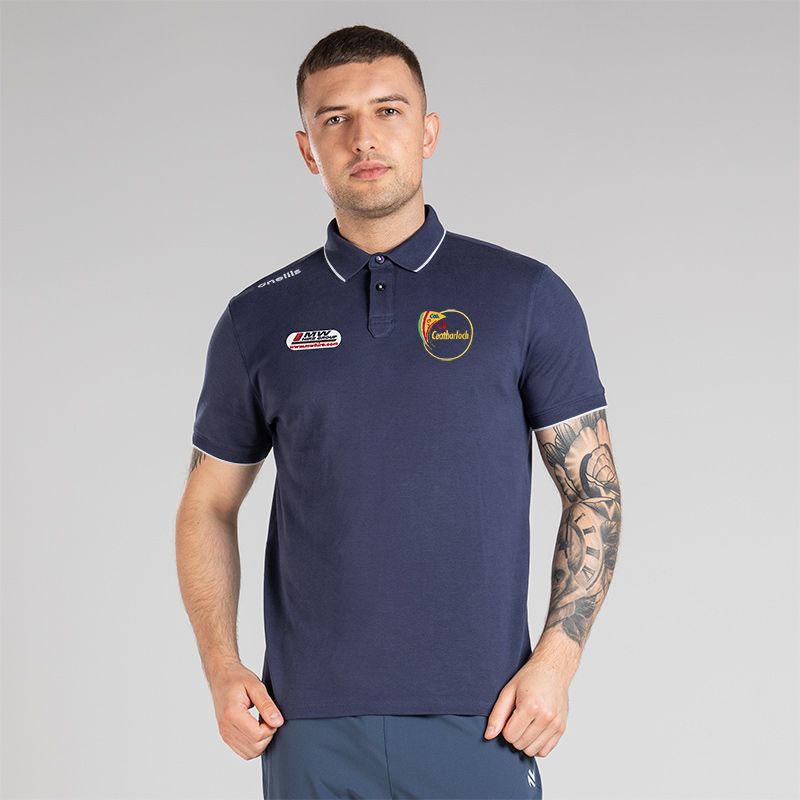 Navy Carlow GAA Men's Venture Polo by O'Neills