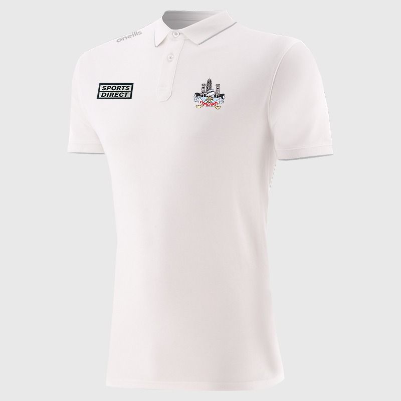 White Men’s Cork GAA Venture Pima Cotton Polo Shirt with ribbed collar and cuffs by O’Neills.