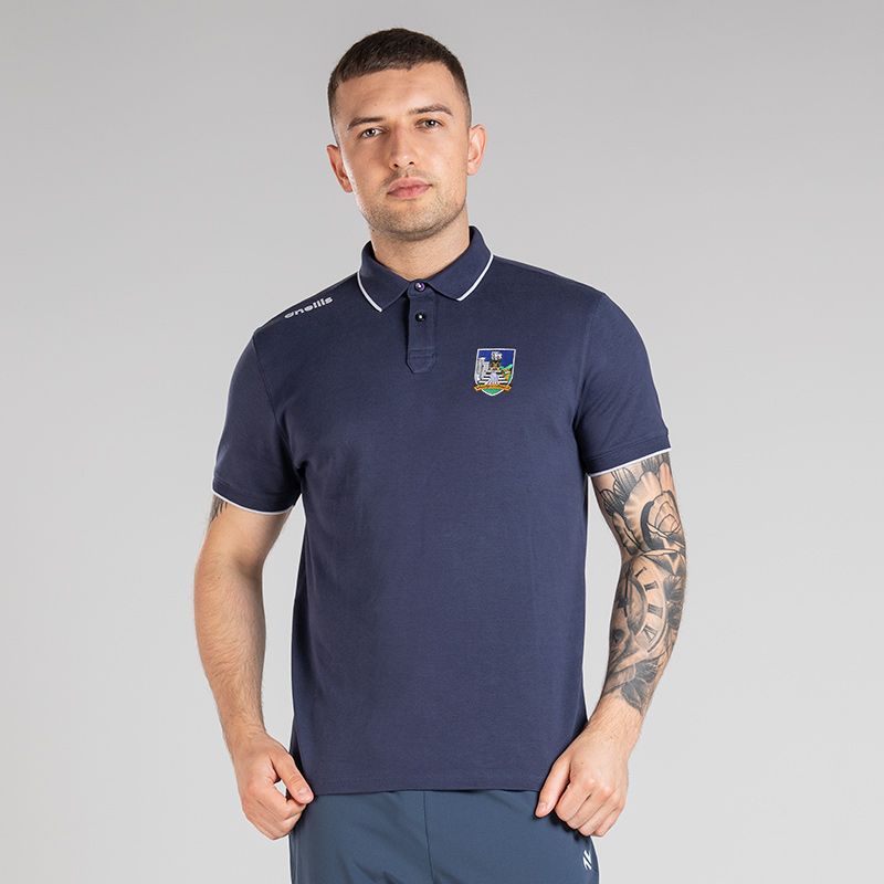 Navy Limerick GAA Men's Venture Pima Polo Shirt from O'Neills
