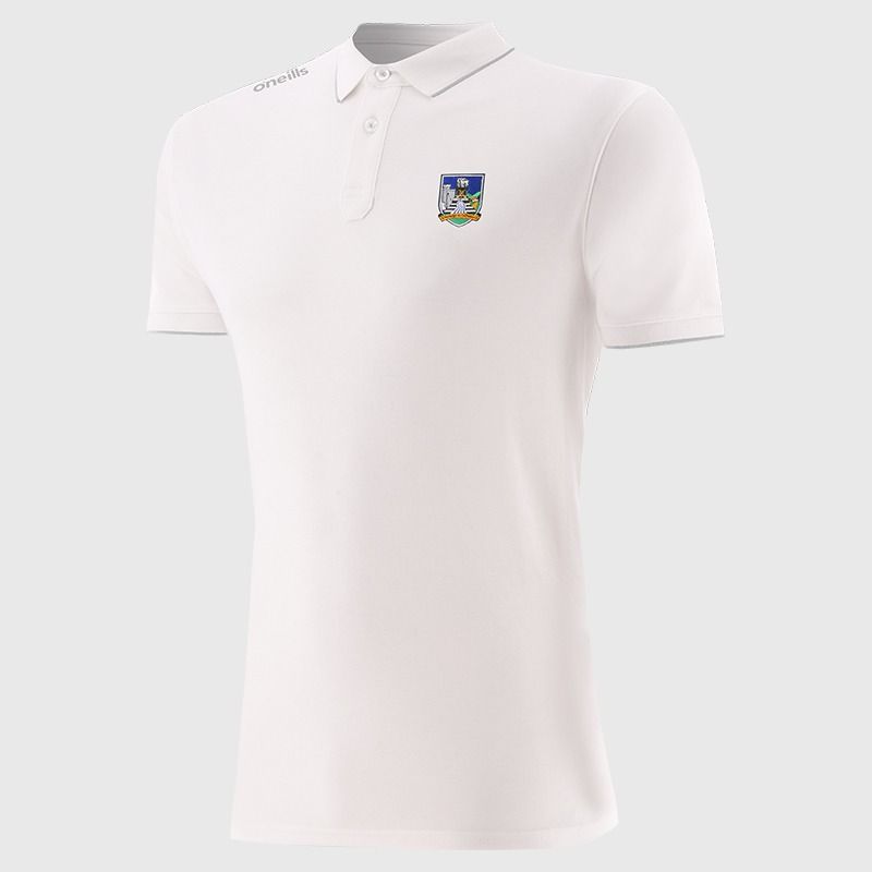 White Men’s Limerick GAA Venture Pima Cotton Polo Shirt with ribbed collar and cuffs by O’Neills.