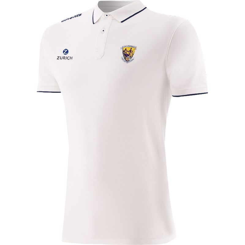 White Men’s Wexford GAA Venture Pima Cotton Polo Shirt with ribbed collar and cuffs by O’Neills