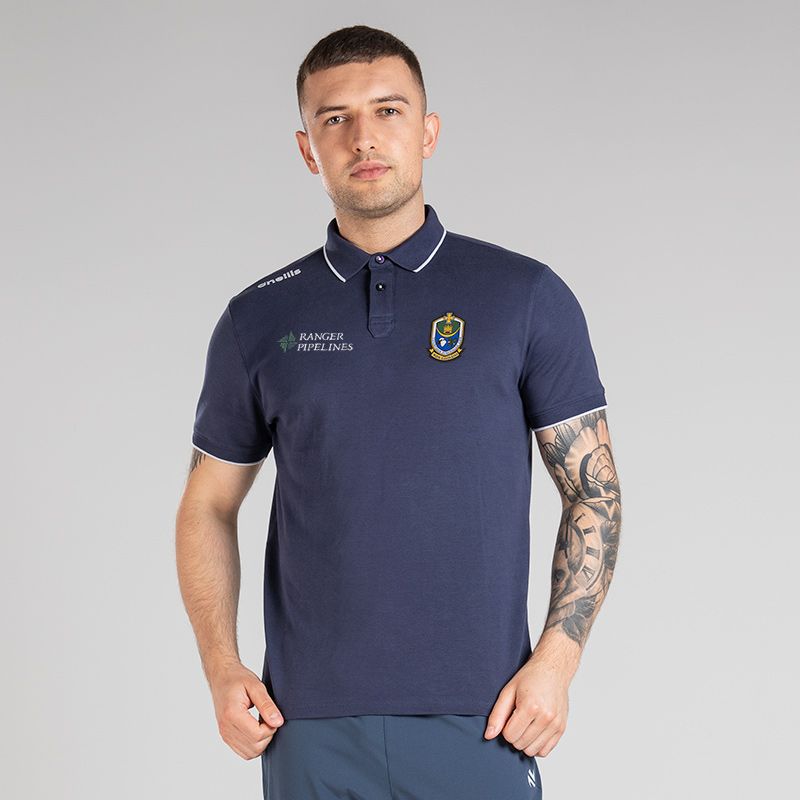 Marine Men’s Roscommon GAA Venture Pima Cotton Polo Shirt with ribbed collar and cuffs by O’Neills