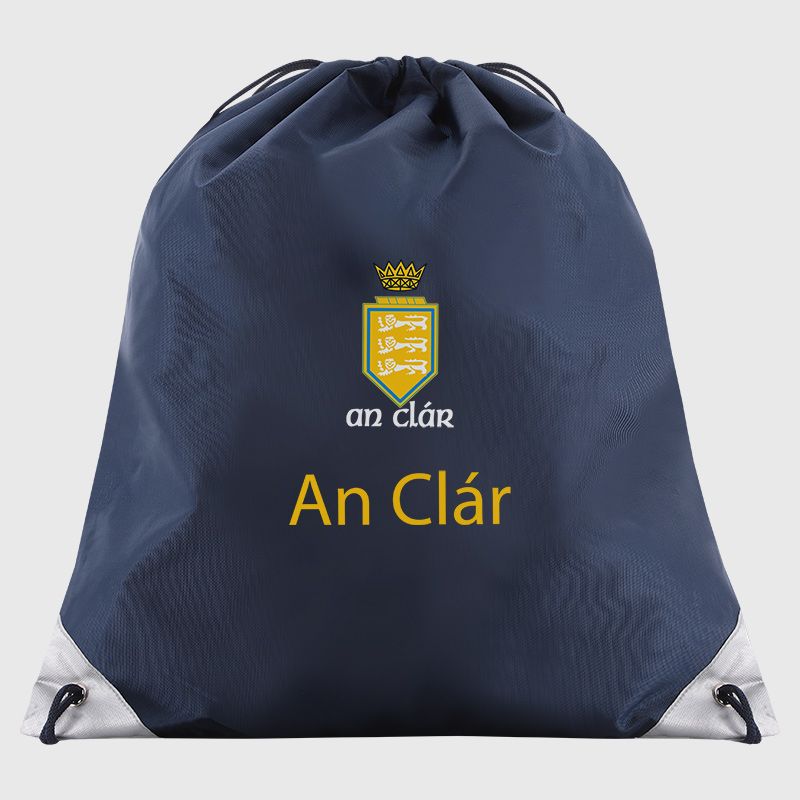 Clare GAA Vital Drawstring Gym Bag Navy from O’Neills