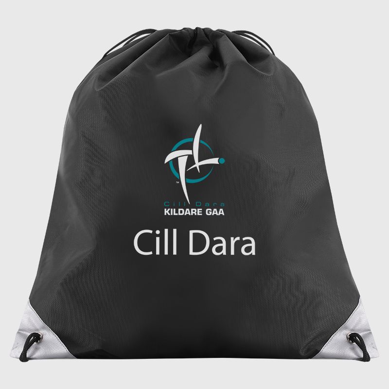 Kildare GAA Vital Drawstring Gym Bag Black from O’Neills