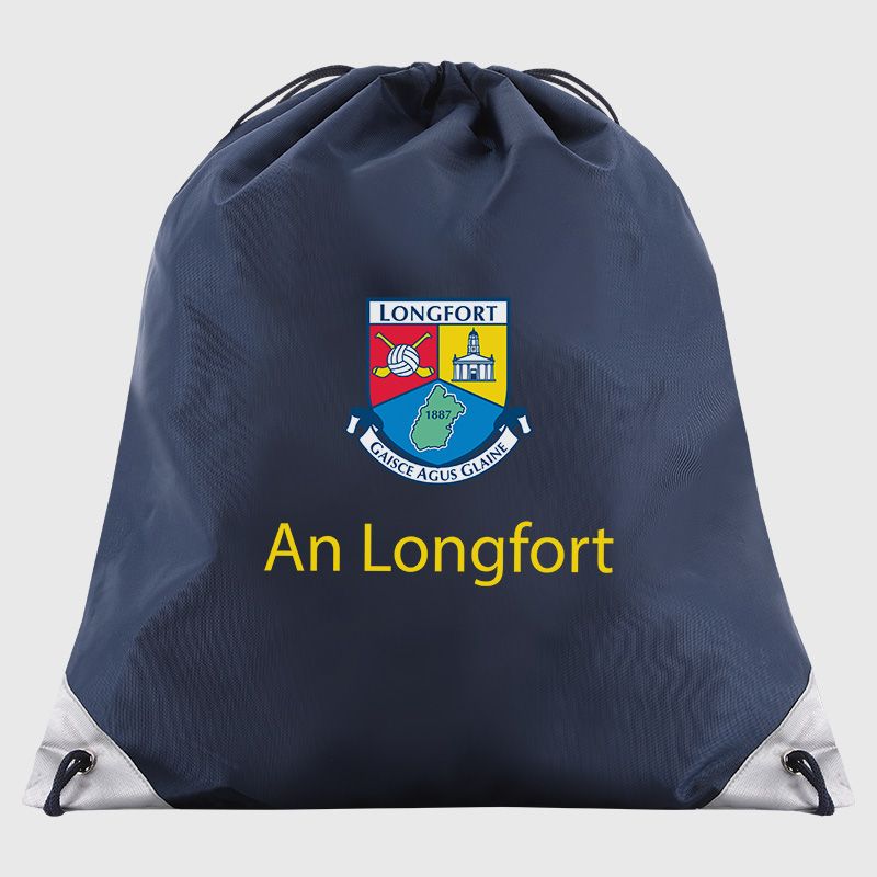 Longford GAA Vital Drawstring Gym Bag Navy from O’Neills