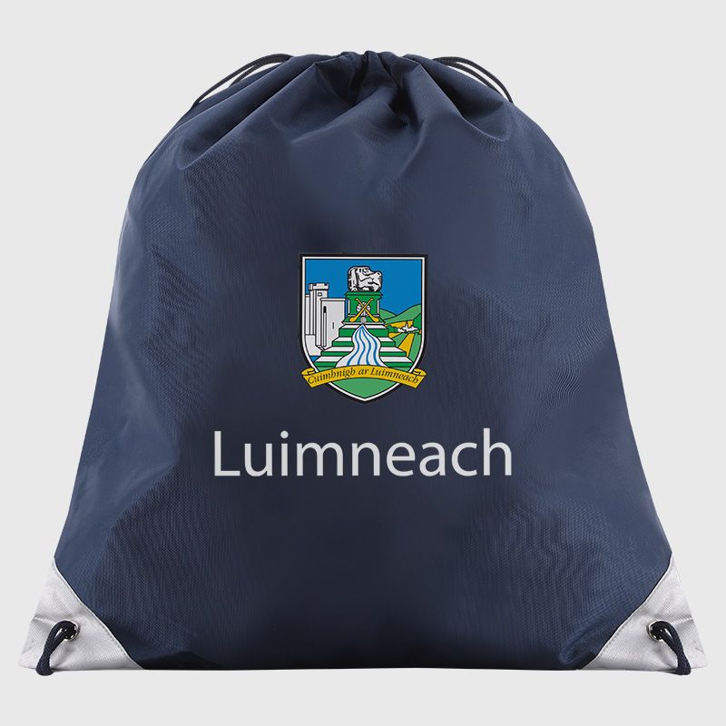Limerick GAA Vital Drawstring Gym Bag Navy from O’Neills