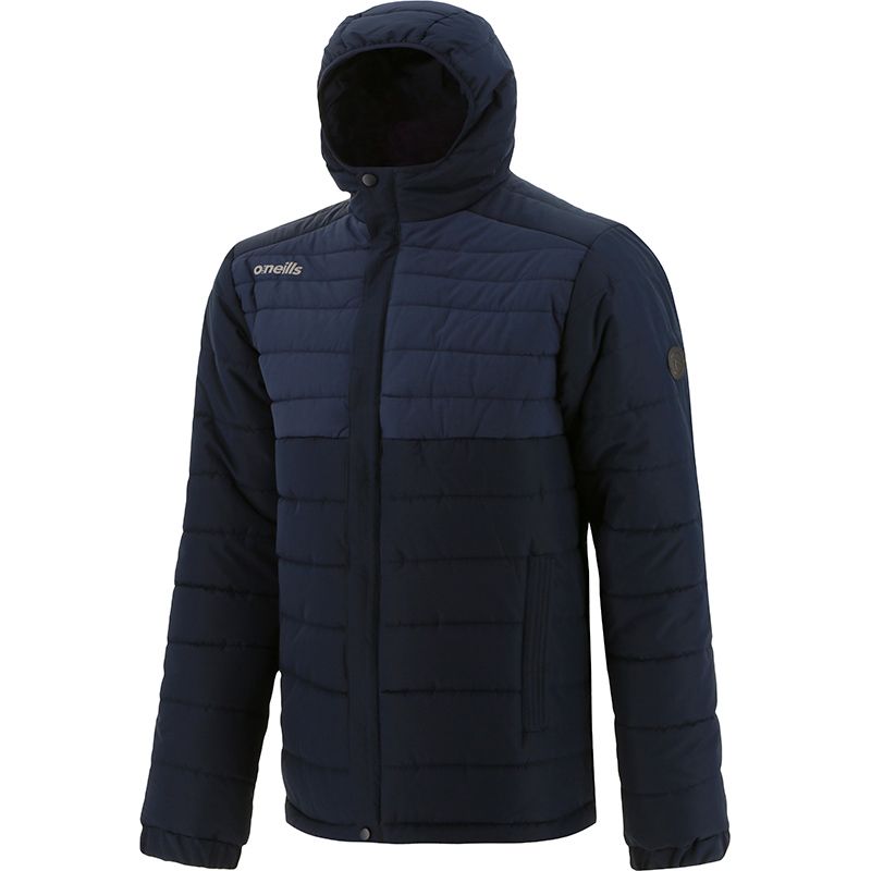 Navy Men's Padded Jacket with a Hooded and Two Side Pockets by O’Neills.