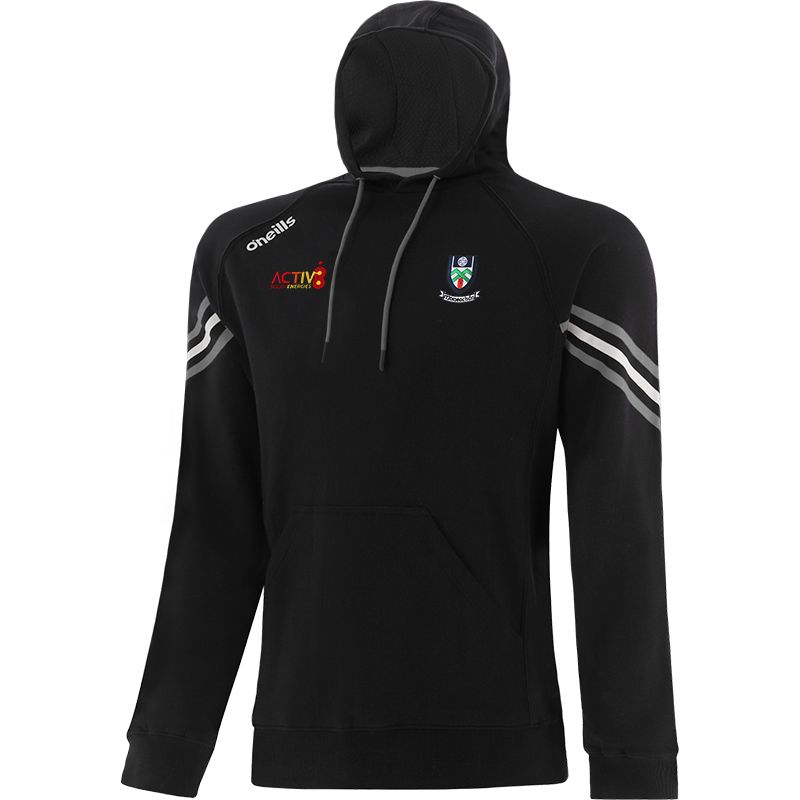 Black Men's GAA Monaghan Weston pullover fleece hoodie by O’Neills.