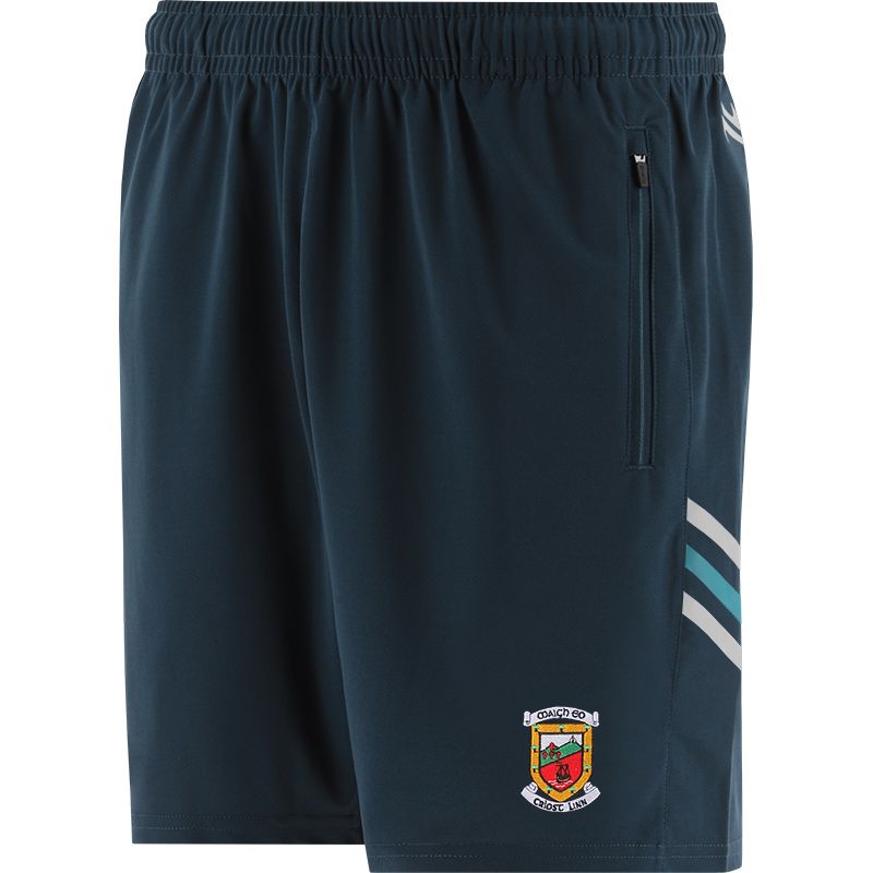 Marine Men's Mayo GAA training shorts with zip pockets by O’Neills.
