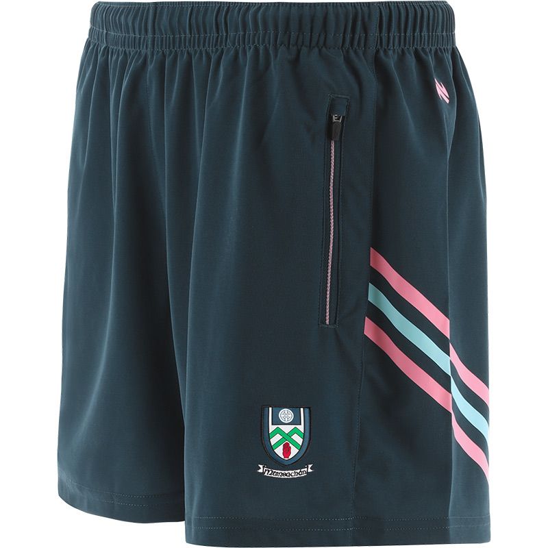 Marine Kids' Monaghan GAA training shorts with zip pockets by O’Neills.