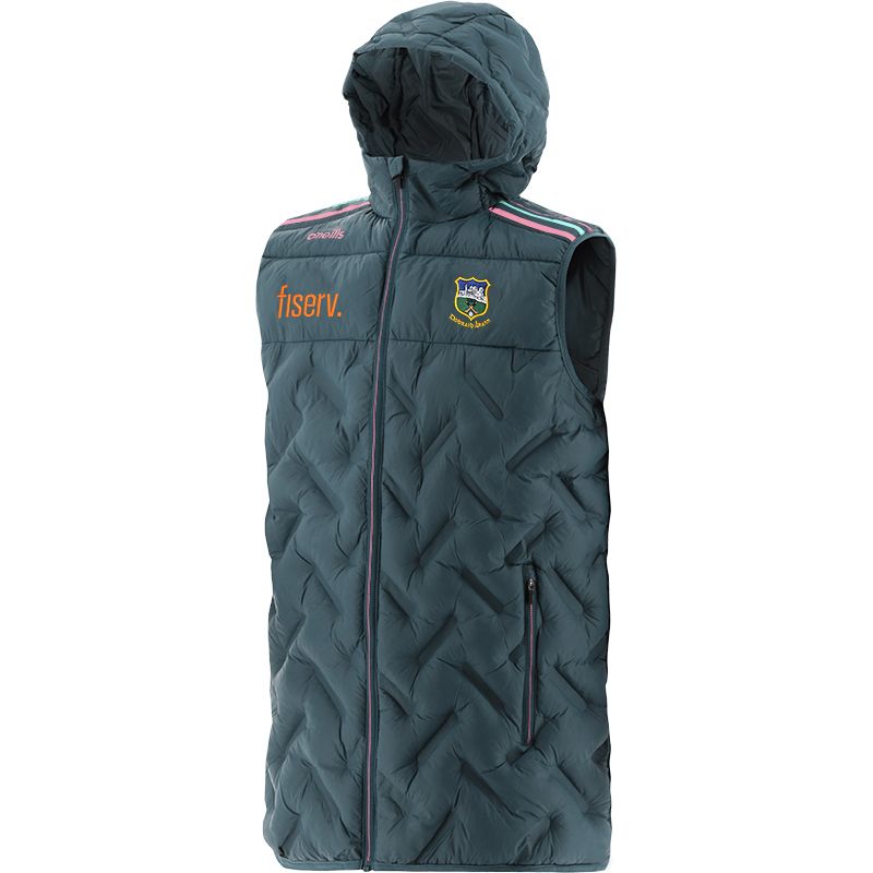 Marine Kids' Tipperary GAA Weston Hooded Padded Gilet with hood and two zip pockets by O’Neills.