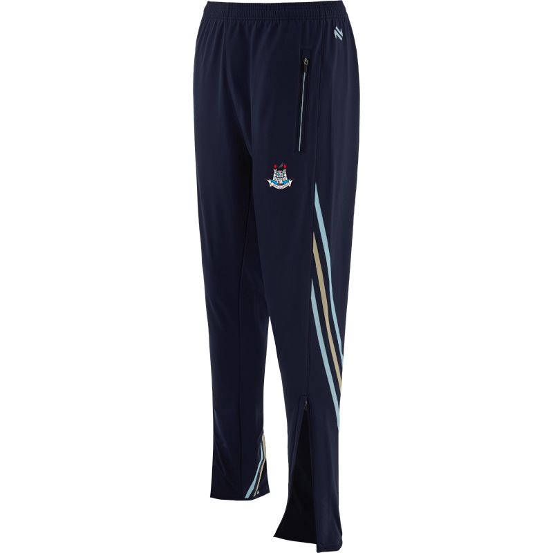 Marine Adult's Dublin GAA Weston Brushed Skinny Tracksuit Bottoms with zip pockets by O’Neills.