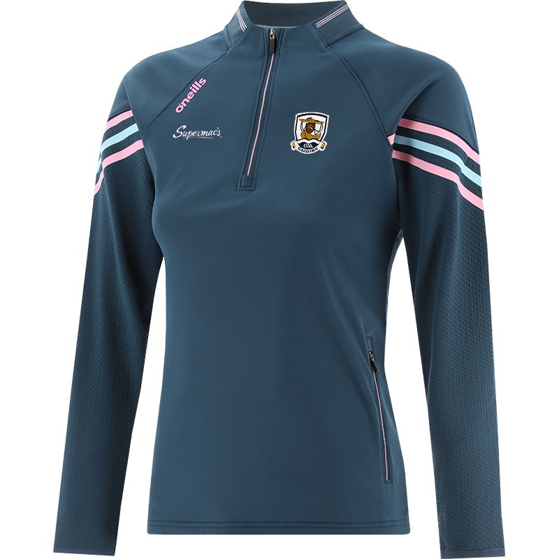 Marine Kids' Galway GAA Weston Half Zip Top with zip pockets by O’Neills.