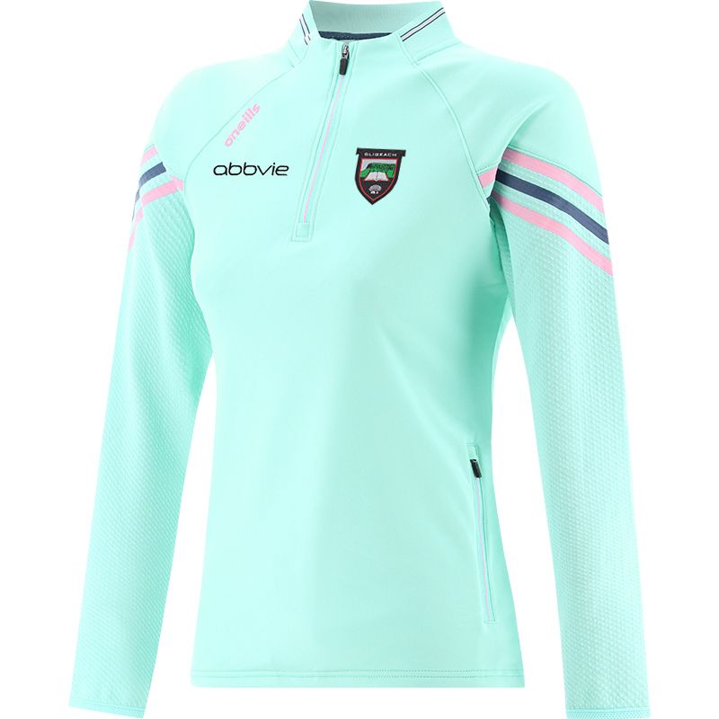 Green Kids' Sligo GAA Weston Half Zip Top with zip pockets by O’Neills.