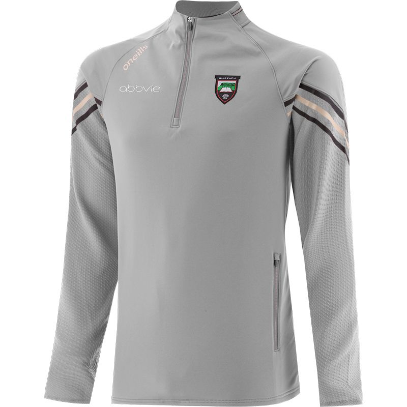Grey Men's Sligo GAA Weston Half Zip Top with zip pockets by O’Neills.