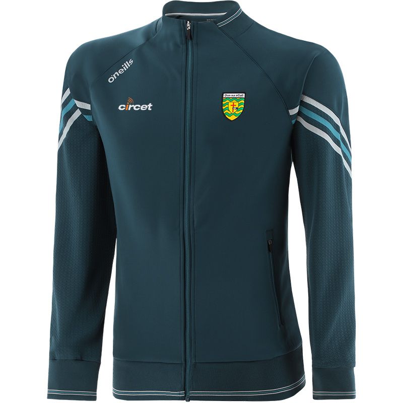 Men's Donegal GAA Hybrid Full Zip Top with zip pockets and county crest by O’Neills. 